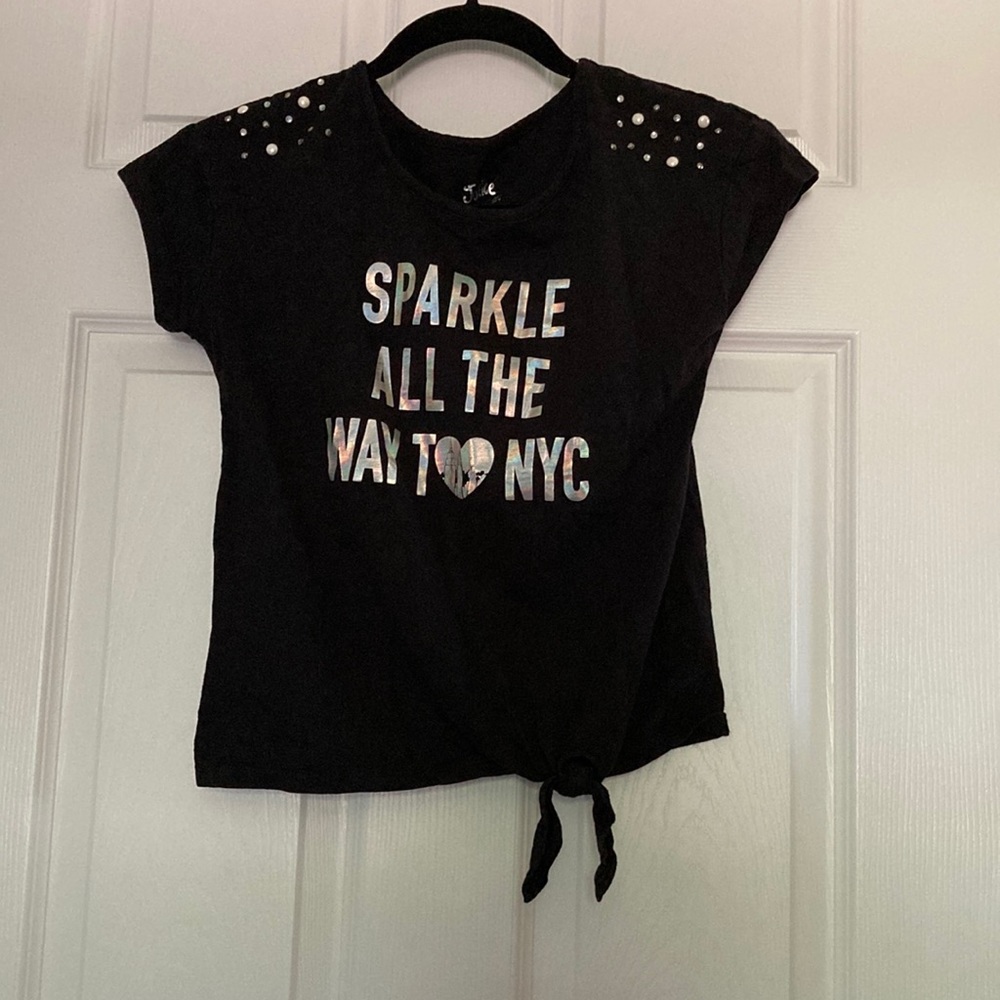 Justice Girls “Sparkle All The Way To NYC” Tee | Size 12